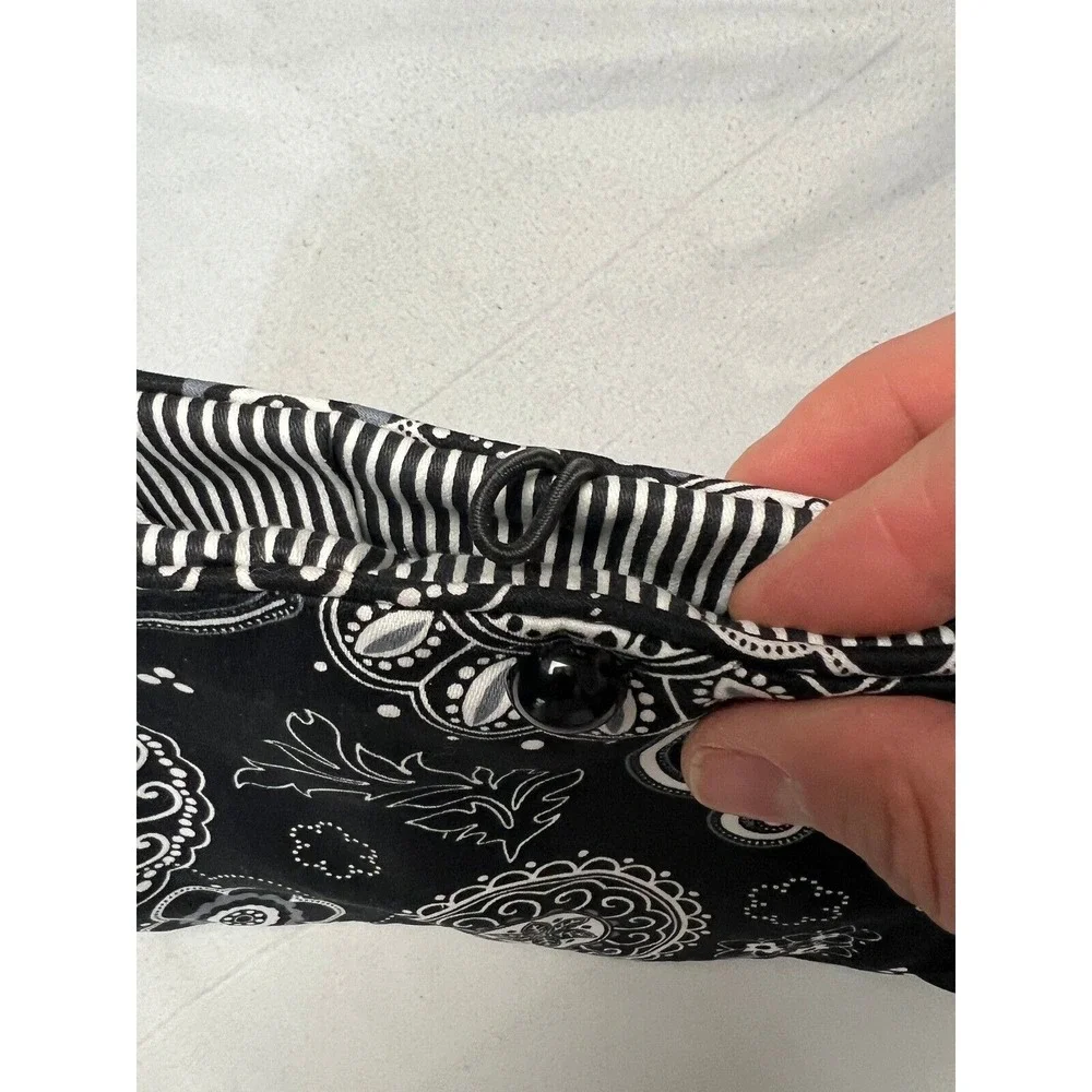 Thirty-One Jewelry Roll with Pouches 201A Onyx‎ Medallion Travel Organizer